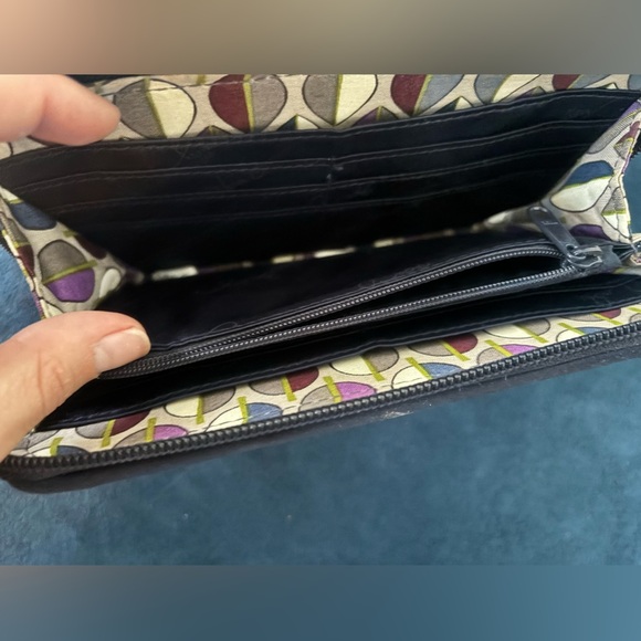 Vera Bradley Black Quilted Clutch - Picture 4 of 8